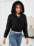 'Celandine' Hooded Cropped Coat - Celes Fashion